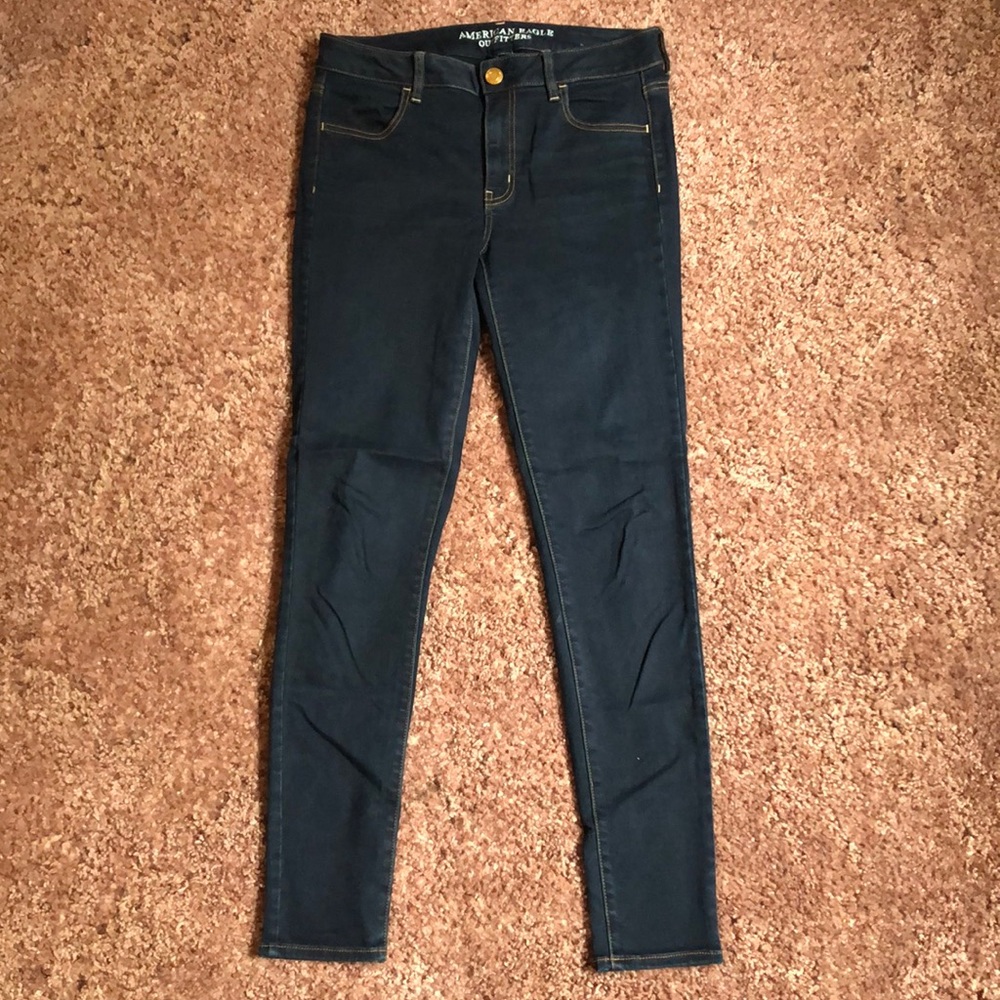 American Eagle Dark Wash Jegging (Long Length!)